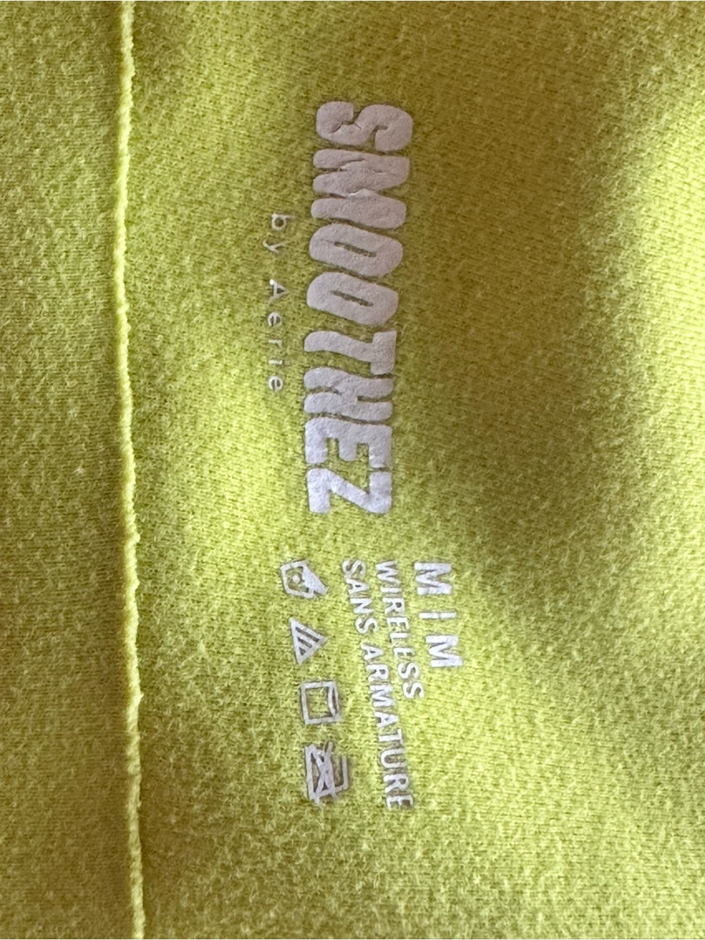 aerie Smoothez Bra-ish Neon Yellow Seamless T-Shirt Bra - Picture 7 of 8